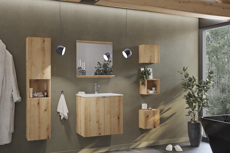 Blat Łazienkowy NOVA A 89-100 Dąb