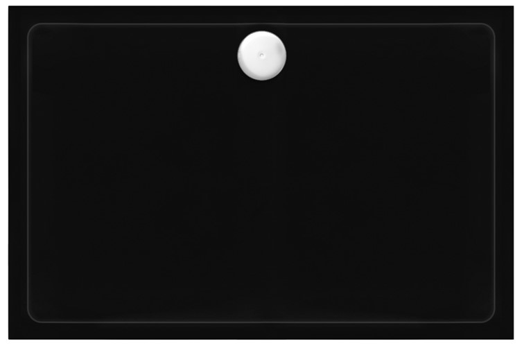 Brodzik Prysznicowy z Syfonem SAVOY 80x100 Czarny