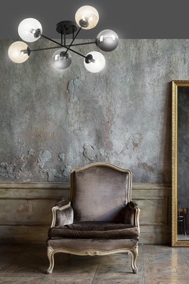 Lampa Sufitowa BRENDI 6B MIX1 Czarny