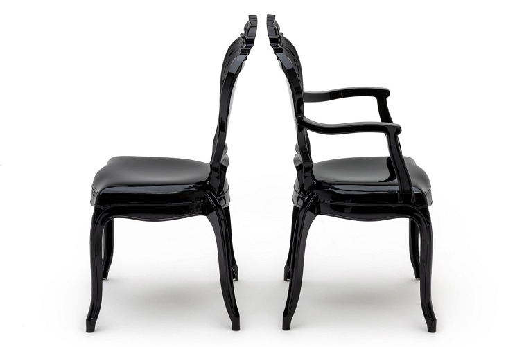 Krzesło KING Czarny/Poliwęglan