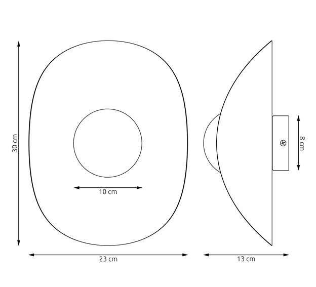 Kinkiet FIERO XL K1 Szary