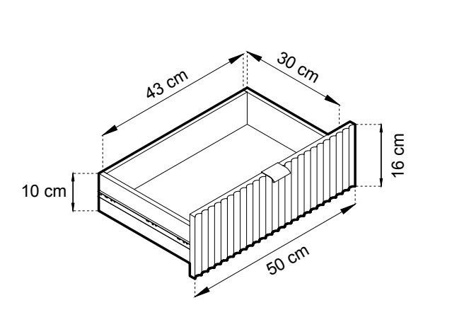 Komoda DELICIOUS 2 Duża Czarny