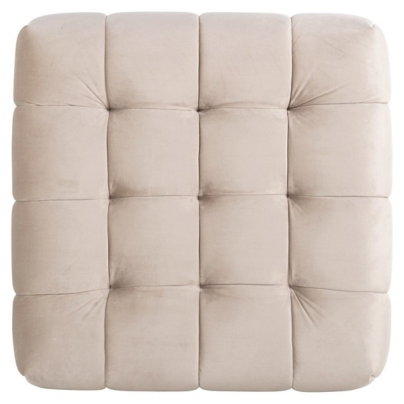 Pufa HUXLEY KHAKI - Beżowy/Złoty