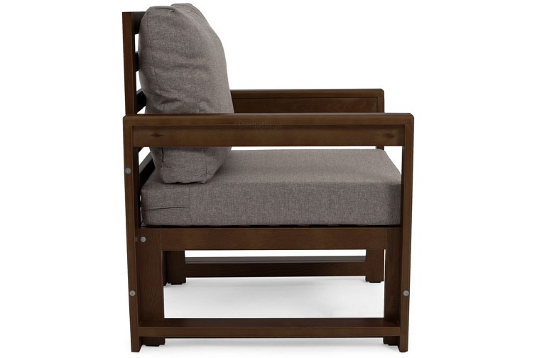 Zestaw Ogrodowy MALTA 2-Osobowy Ciemny Brązowy/Grafit