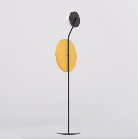 Lampa Podłogowa KISS LP2 Pomarańczowy/Czarny