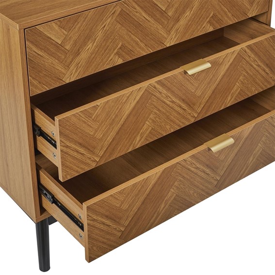 Komoda FELIX 3 Szuflady Naturalny