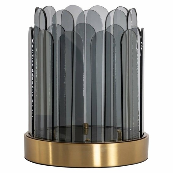 Świecznik DAISEY S Czarny/Złoty