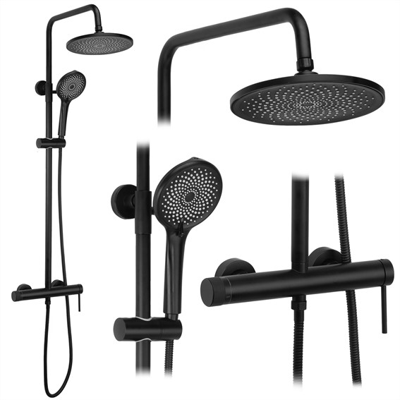 Zestaw Natryskowy FOSS CLIF Czarny