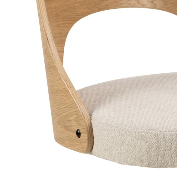 Krzesło Obrotowe LUCY Dąb/Beżowy