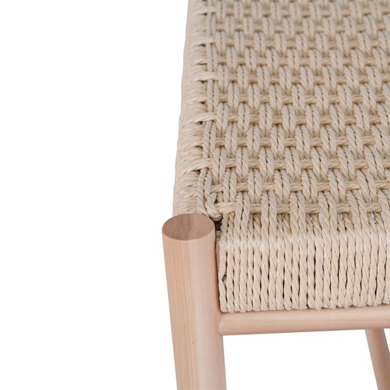 Ławka Drewniana ABANO 80cm Beżowy
