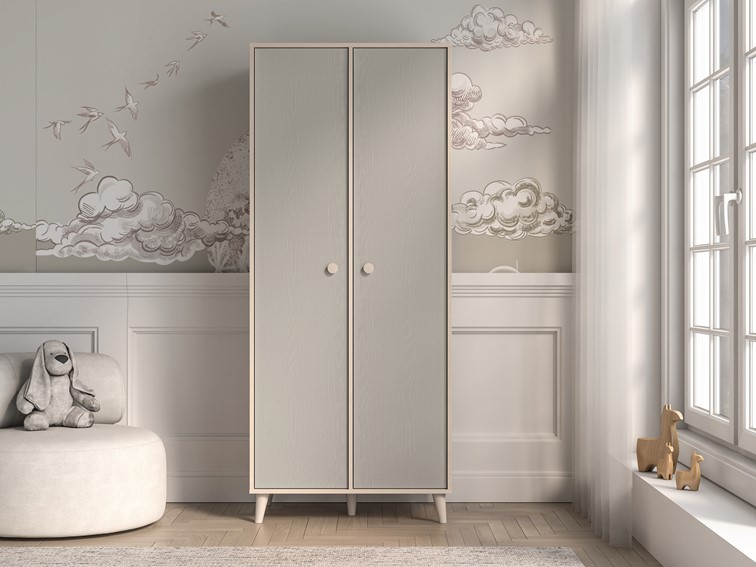 Szafa MEVEL 02 Beżowy/Szary