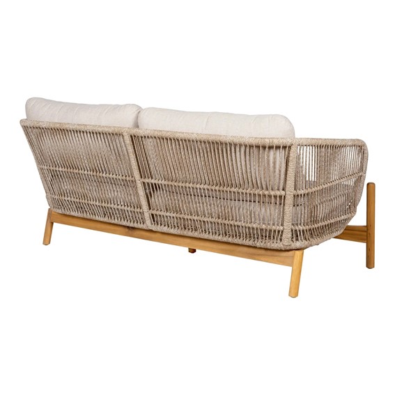Sofa Ogrodowa TERRACINA Beżowy/Brązowy