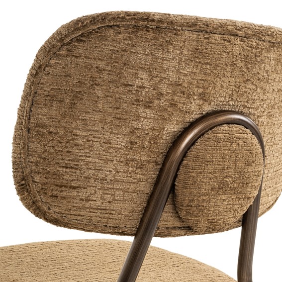 Zestaw 2 Krzeseł Barowych XENIA Brązowy