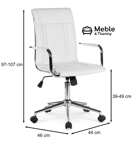 PORTO 2 fotel pracowniczy biały