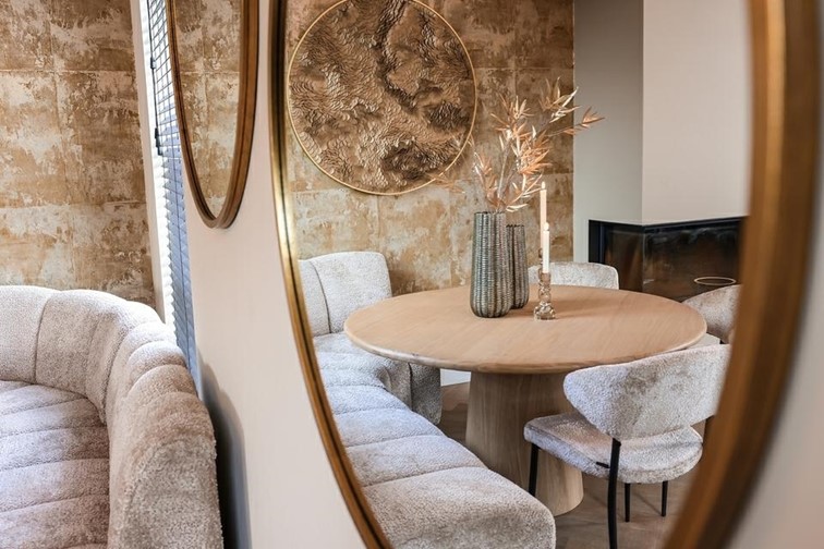 Stół Jadalniany OAKLEY Fi140cm Beż