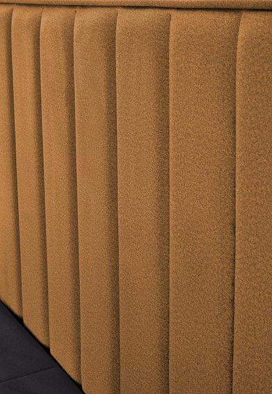 Łóżko Kontynentalne Tapicerowane ASENTO 160x200 Musztardowy