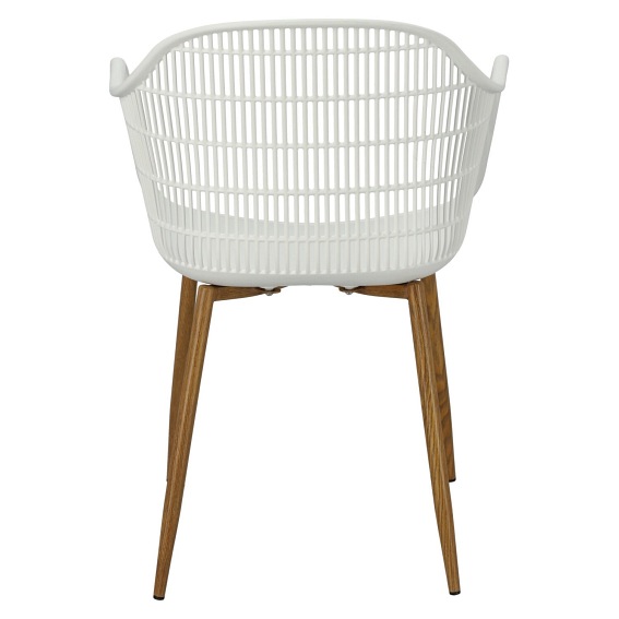 Krzesło Becker białe/naturalne