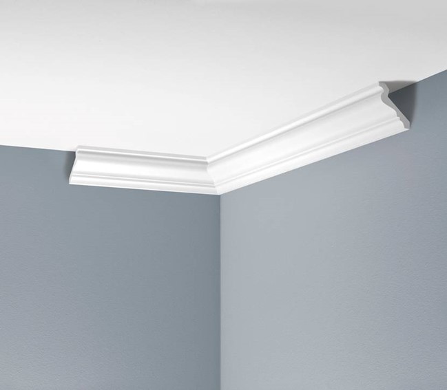 Listwa Gzymsowa Gładka LGG-27 240 cm Biały