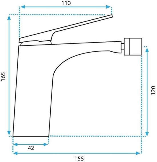 Bateria Bidetowa AVALON Miedź Szczotkowana