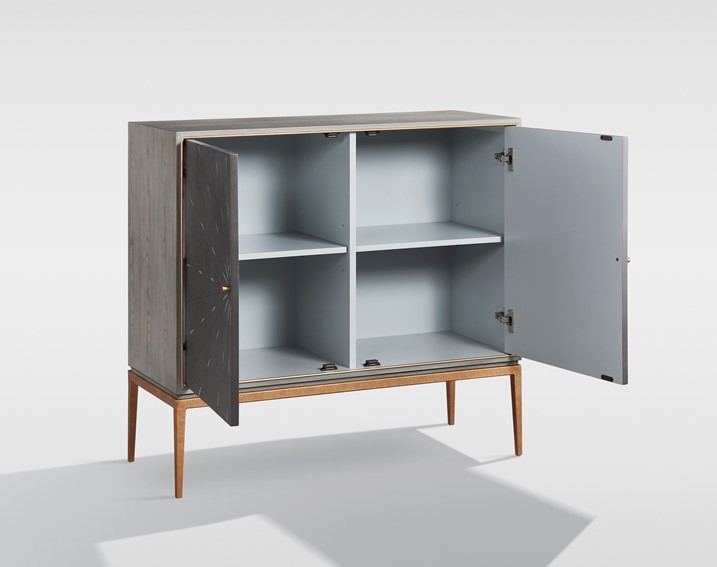 Komoda STILIG ST012 Szary/Złoty