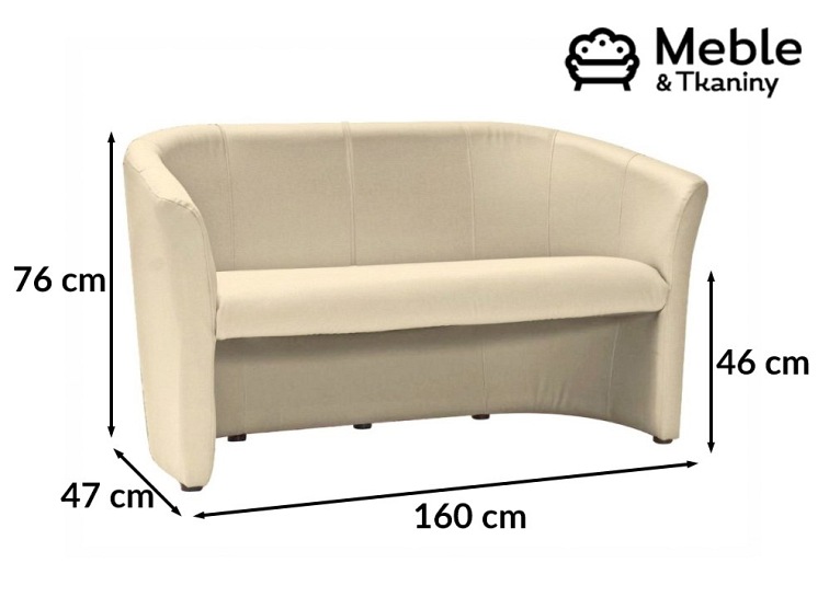 Sofa TM-3 Kremowy