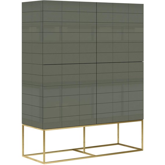 Komoda ROSE HILL RH04 Zielony/Złoty