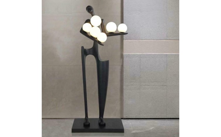 Lampa Podłogowa HUMAN DREAMER Czarny/Biały