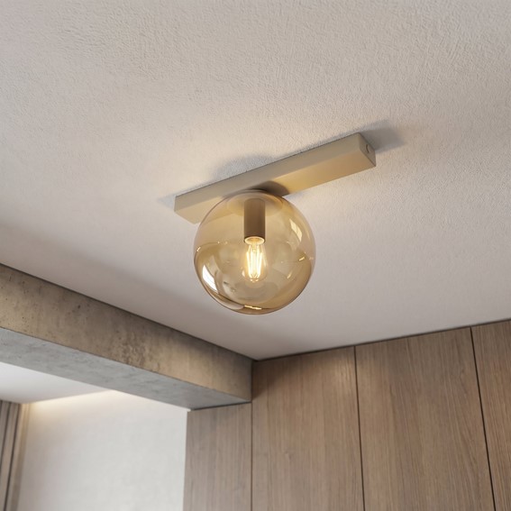 Lampa Sufitowa FIT 1 Beżowy/Miodowy