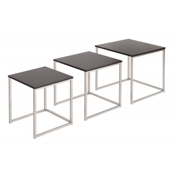 Zestaw Stolików Kawowych NEW ELEMENTS Czarny