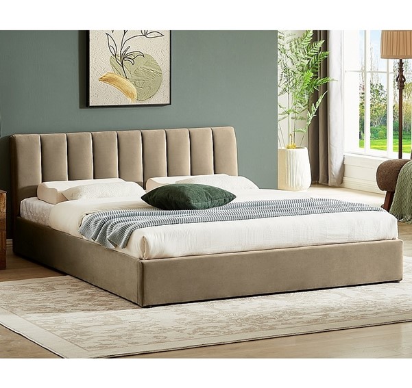 Łóżko MONTREAL Velvet 120x200 Beżowy Bluvel 28