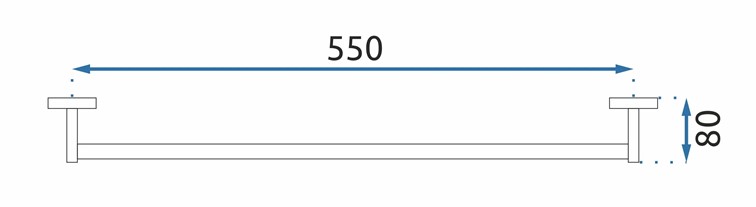 Wieszak na Ręcznik Pojedyńczy 332917 ERLO 01 Czarny