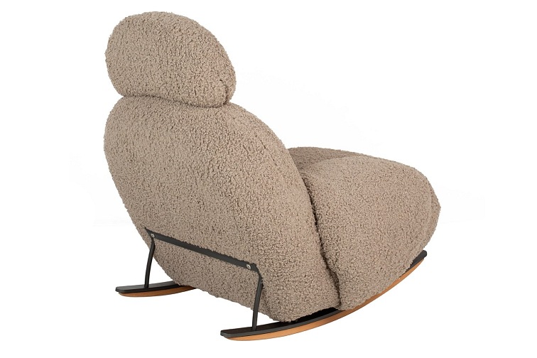 Fotel Bujany Plush Teddy 102x80x91 Ciemny Beżowy