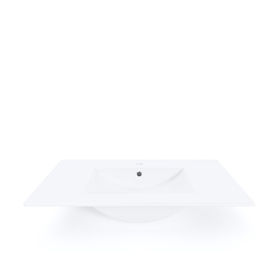 Umywalka Wpuszczana  PRATO 80cm Biały