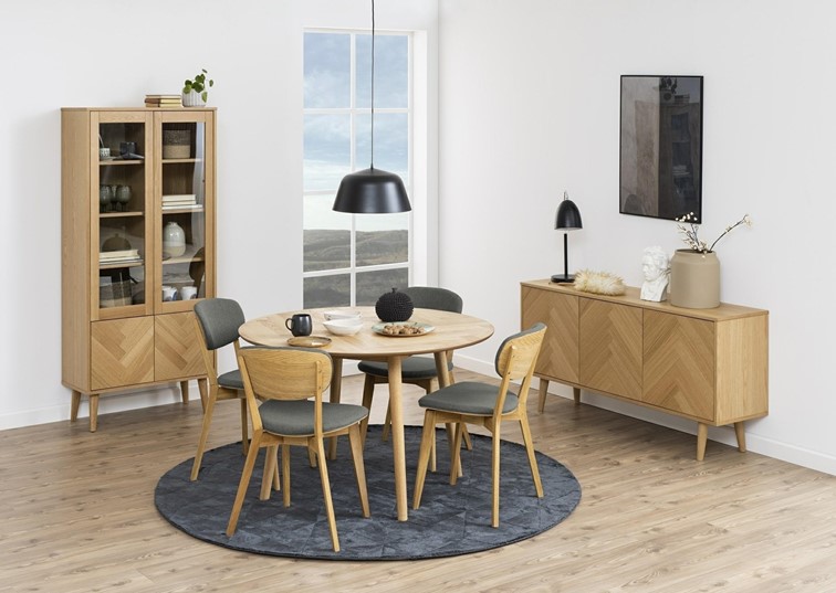 Stół NAGANO Fi120cm Dąb