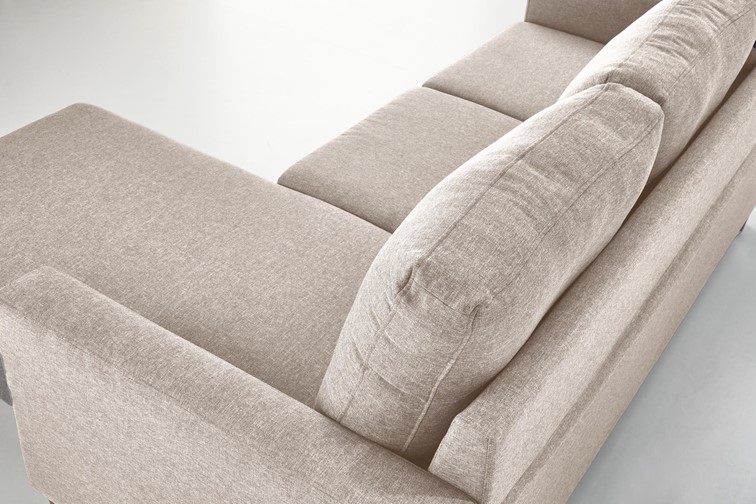 Sofa z Podnóżkiem GERSON Beżowy