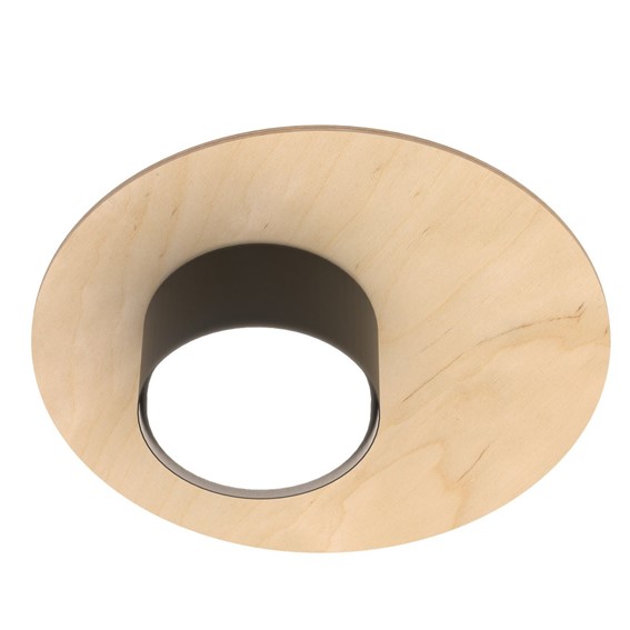 Lampa Sufitowa PIXO 1 WOOD Czarny/Dąb