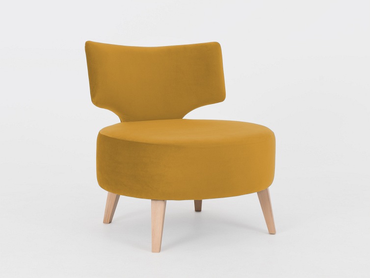 Fotel Flippin 75x60x75 Marakuja/Naturalny