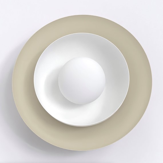 Kinkiet POPPI K1 Beżowy/Biały