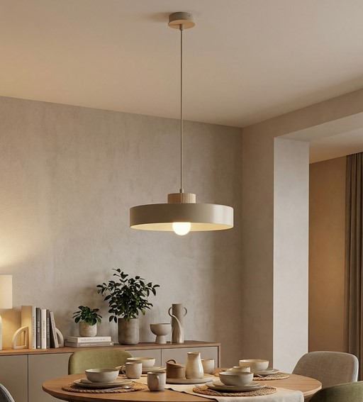 Lampa Wisząca KIVI 1L Beżowy