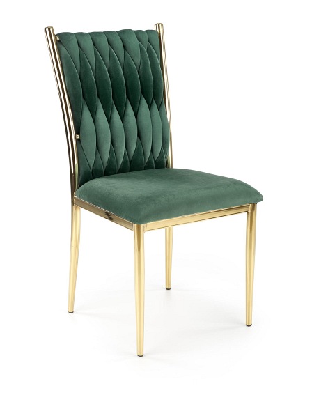 Krzesło K436 Złoty/Zielony