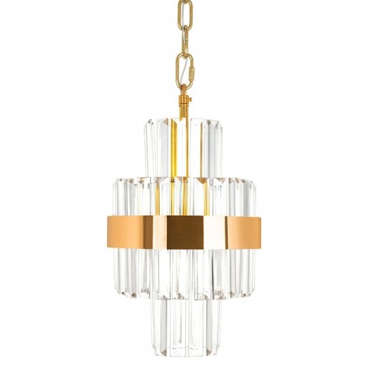 Lampa Wisząca IMPERO Złoty/Transparentny