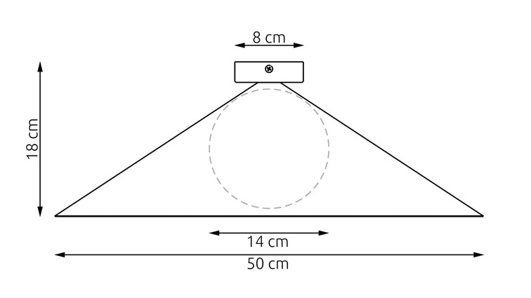 Lampa Sufitowa MONO 1L Biały/Opal