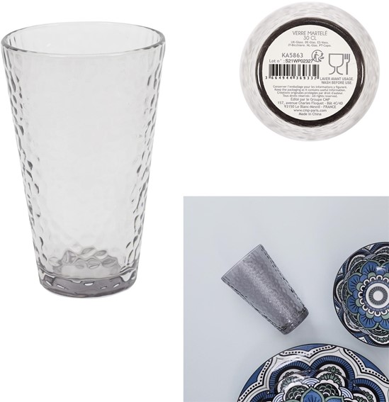 Szklanka ZEKRIT Szary 300ml