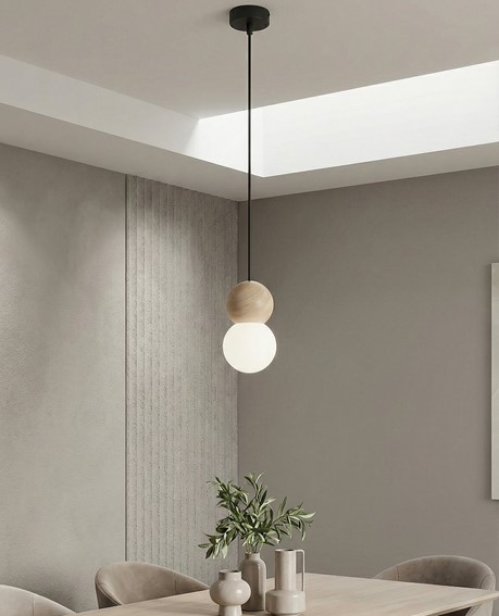 Lampa Wisząca LOOP 1 Czarny