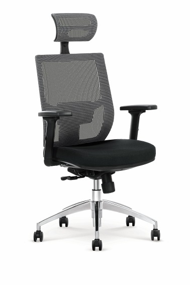 Fotel ergonomiczny ADMIRAL Popielato/Czarny
