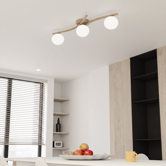 Lampa Sufitowa OPUS 3 Beżowy/Opal