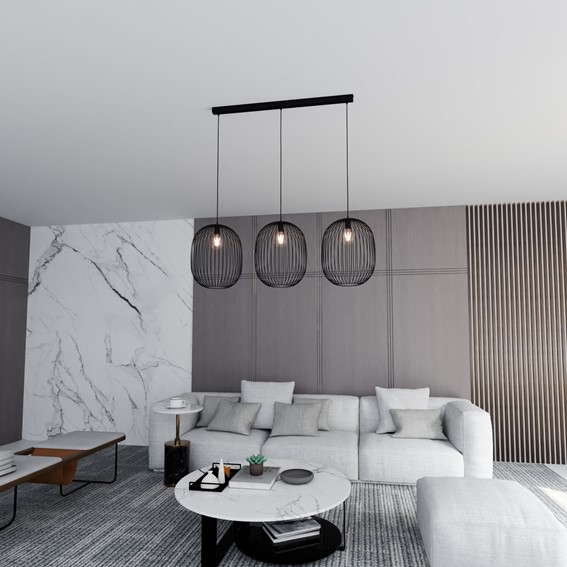 Lampa Wisząca ONYX 3 Czarny