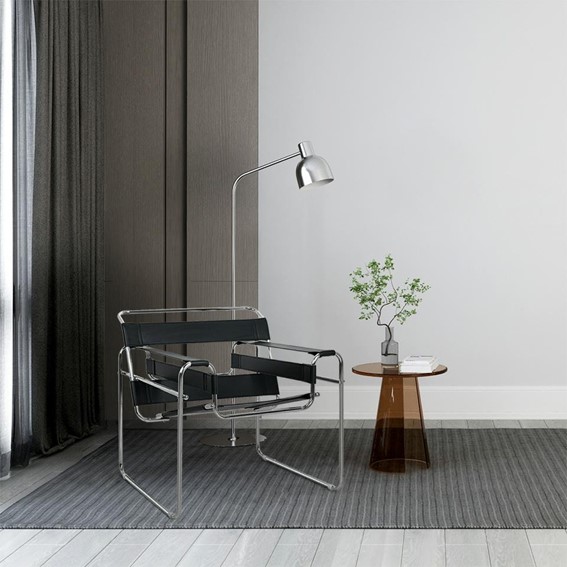 Fotel IVAN Czarny/Srebrny