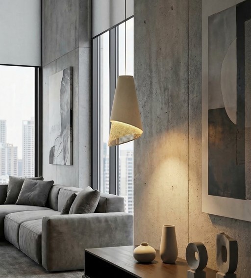 Lampa Wisząca MODA 1 Beżowy/Rattan