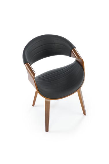 Krzesło K544 Czarny/Orzechowy